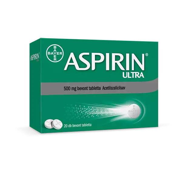 Aspirin Ultra 500 mg bevont tabletta 20x Aspirin Ultra 500 mg bevont tabletta 20x