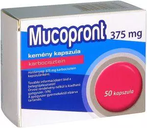 Mucopront 375 mg kemény kapszula 50x