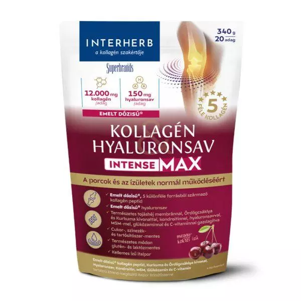 Interherb Intense MAX kollag.-hyal.italpor meggy 340g Interherb Intense MAX kollag.-hyal.italpor meggy 340g
