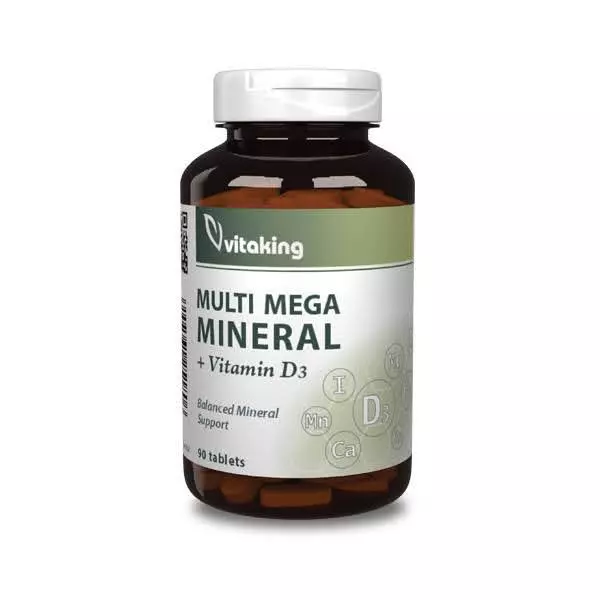 Vitaking Multi Mega Mineral+ D-vitamin tabletta 90x Vitaking Multi Mega Mineral+ D-vitamin tabletta 90x