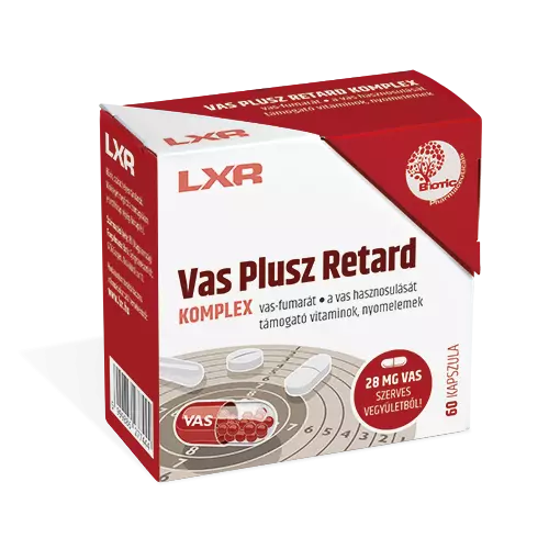 LXR Vas Plusz retard Komplex kapszula 60x LXR Vas Plusz retard Komplex kapszula 60x