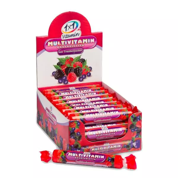 1x1 Vitamin Multivitamin rágótabl. erdei gyüm. 17x 1x1 Vitamin Multivitamin rágótabl. erdei gyüm. 17x