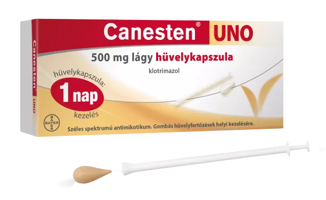 Canesten Uno 500 mg lágy hüvelykapszula 1x Canesten Uno 500 mg lágy hüvelykapszula 1x