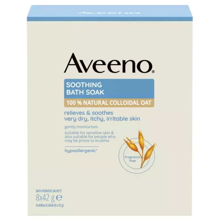 Aveeno Soothing nyugtató fürdősó 8x42g Aveeno Soothing nyugtató fürdősó 8x42g