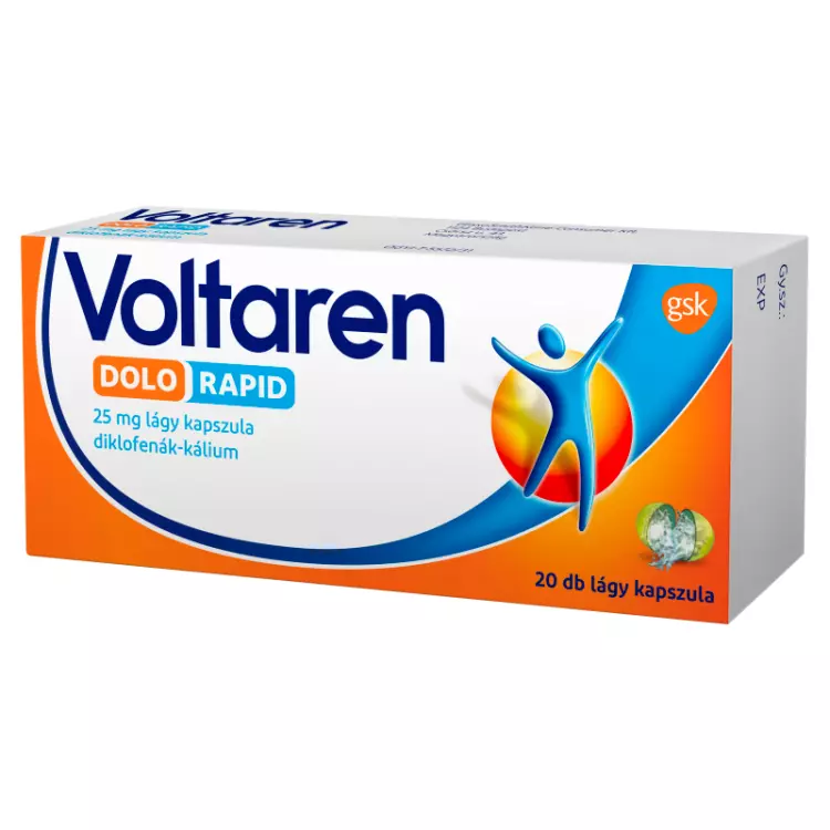 Voltaren Dolo Rapid 25 mg lágy kapszula 20x Voltaren Dolo Rapid 25 mg lágy kapszula 20x