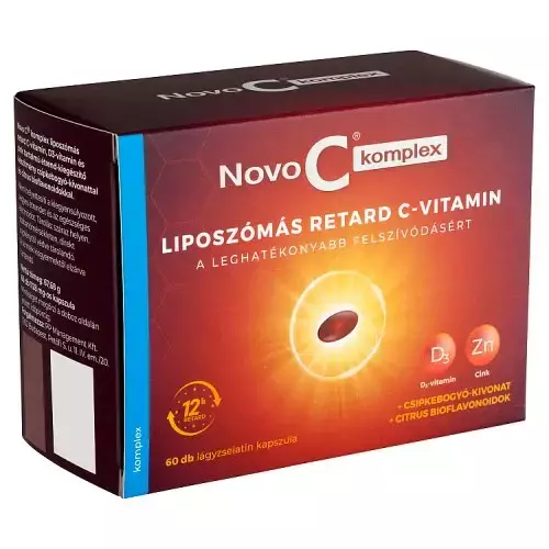 Novo C Komplex liposzómás retard C+D3+Zn kapsz. 60x