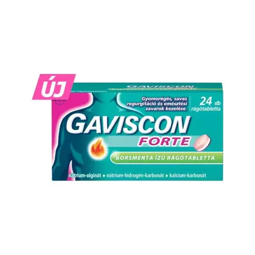 Gaviscon Forte borsmenta ízű rágótabletta 24x