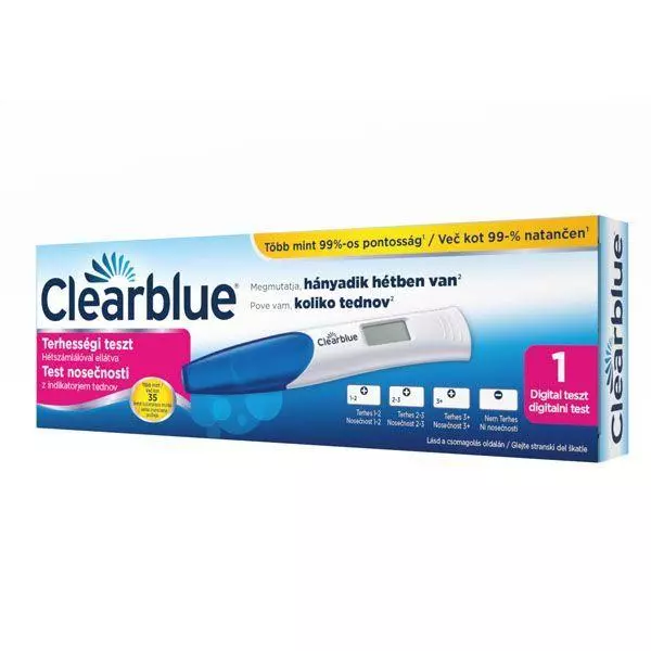 Clearblue Hétszámlálóval ellátott terhességi teszt 1x Clearblue Hétszámlálóval ellátott terhességi teszt 1x