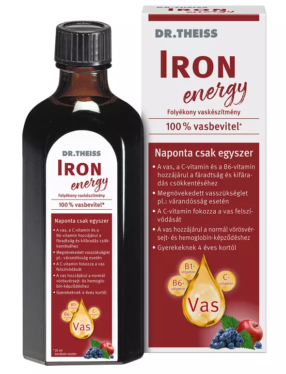 Dr. Theiss Iron energy vaskészítmény folyadék 500ml Dr. Theiss Iron energy vaskészítmény folyadék 500ml