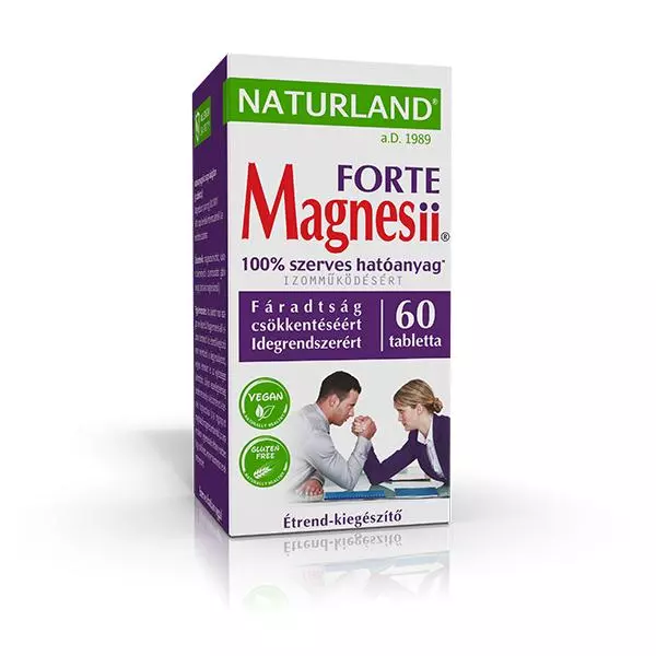 Naturland Magnesii étrendkiegészítő tabletta 60x Naturland Magnesii étrendkiegészítő tabletta 60x