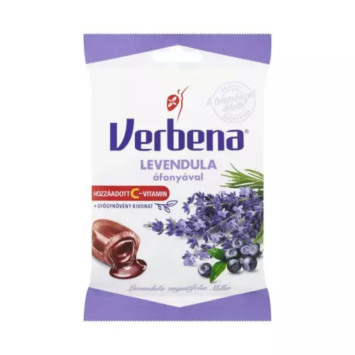 Verbena töltött keménycukor levendula áfonya 60g