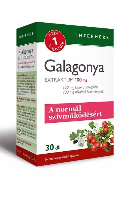 Interherb Napi1 Galagonya Extraktum kapszula 30x Interherb Napi1 Galagonya Extraktum kapszula 30x