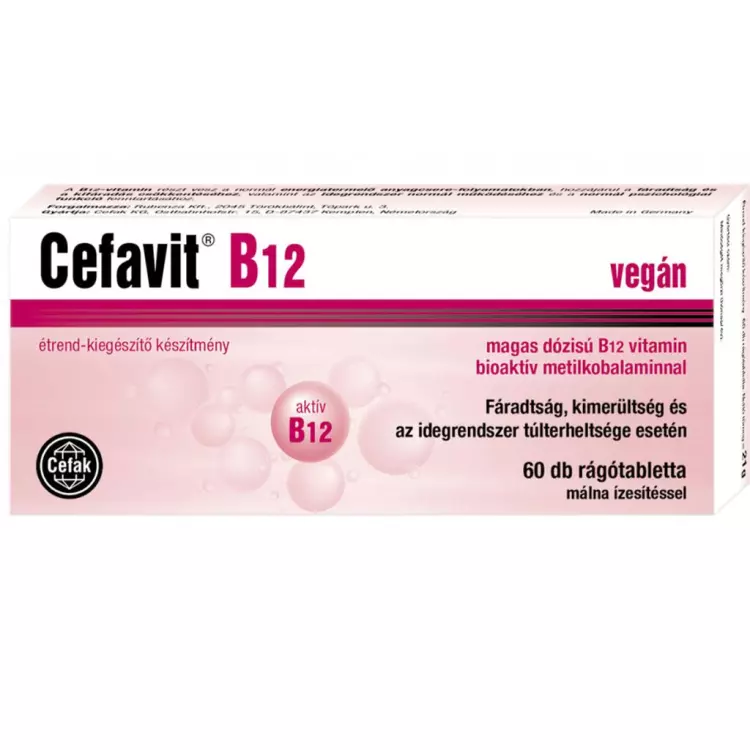 Cefavit B12 rágótabletta 60x Cefavit B12 rágótabletta 60x