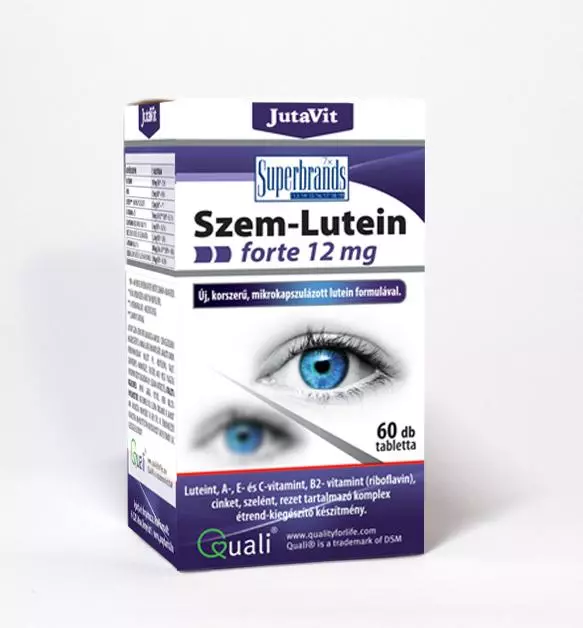 JutaVit Szem-Lutein 12 mg Forte étrendkieg. tabl. 60x JutaVit Szem-Lutein 12 mg Forte étrendkieg. tabl. 60x