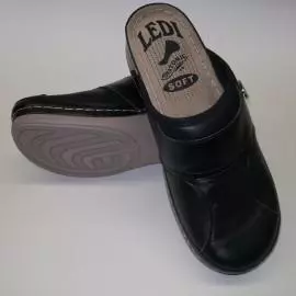 Ledi női anatómiai halluxos bőr klumpa fekete 429/N2 1 pár