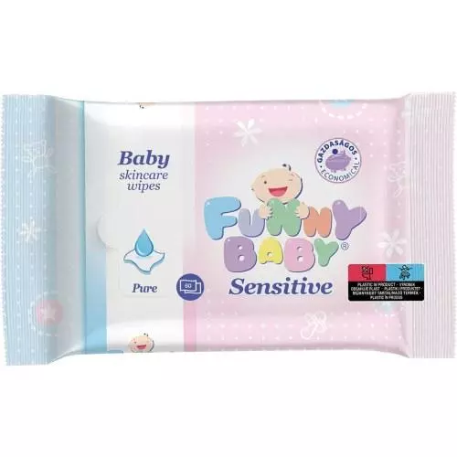 Funny Baby törlőkendő Sensitive 60x Funny Baby törlőkendő Sensitive 60x