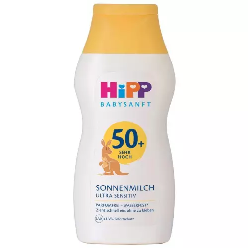 HiPP Babysanft naptej SPF50 érzékeny bőrre 200ml