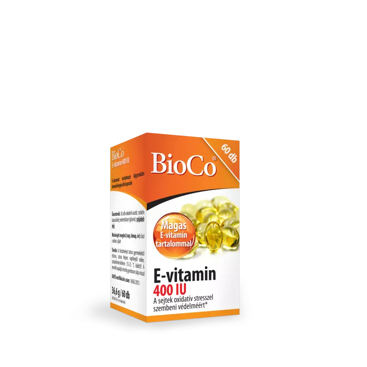 BioCo E-vitamin 400 NE lágyzselatin kapszula 60x BioCo E-vitamin 400 NE lágyzselatin kapszula 60x