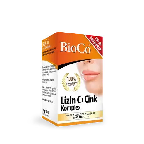 BioCo Lizin C+Cink komplex tabletta 100x