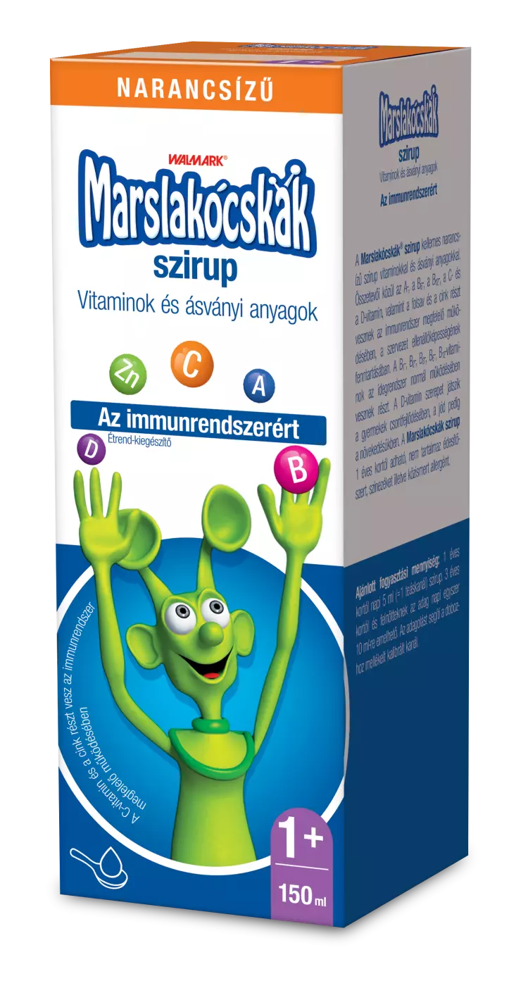 Marslakócskák szirup narancs íz 150ml Marslakócskák szirup narancs íz 150ml
