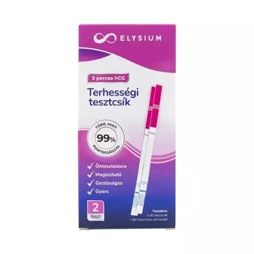 Elysium terhességi tesztcsík gyors kimutatás 2x