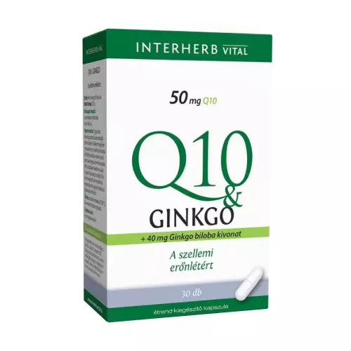 Interherb Q10+ Ginkgo kapszula 30x