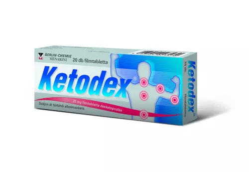 Ketodex 25 mg filmtabletta 20x bubor