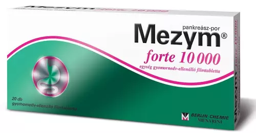 Mezym forte 10 000 egység gyomornedv-ellená.ftabl. 20x