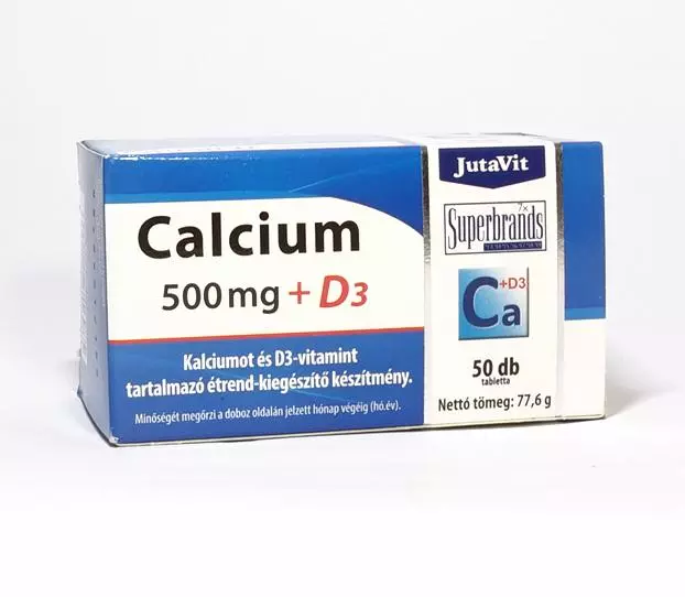 JutaVit Kalcium 500 mg tabletta 50x JutaVit Kalcium 500 mg tabletta 50x