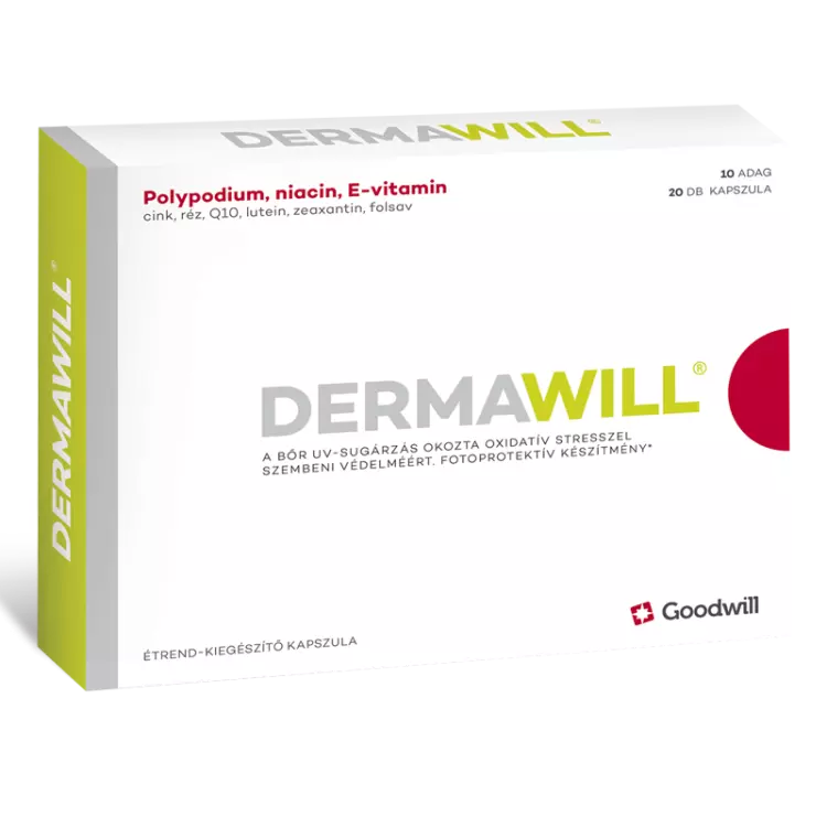 Dermawill étrendkiegészítő kapszula 20x Dermawill étrendkiegészítő kapszula 20x