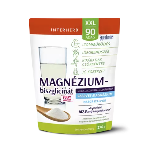 Interherb XXL Magnézium-biszglicinát natúr italpor 270g