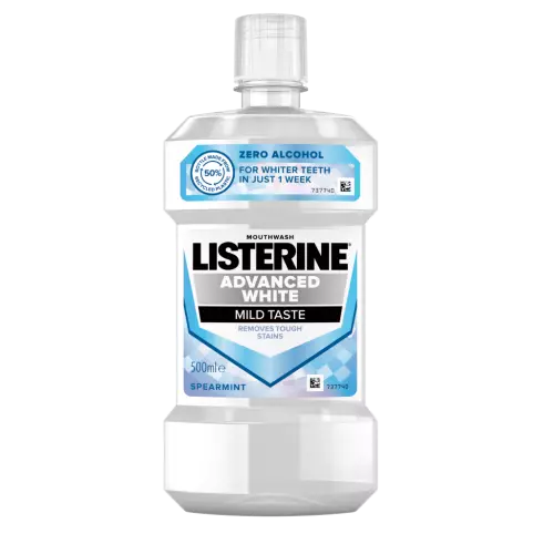 Listerine Advance White Mild Taste szájvíz 500ml