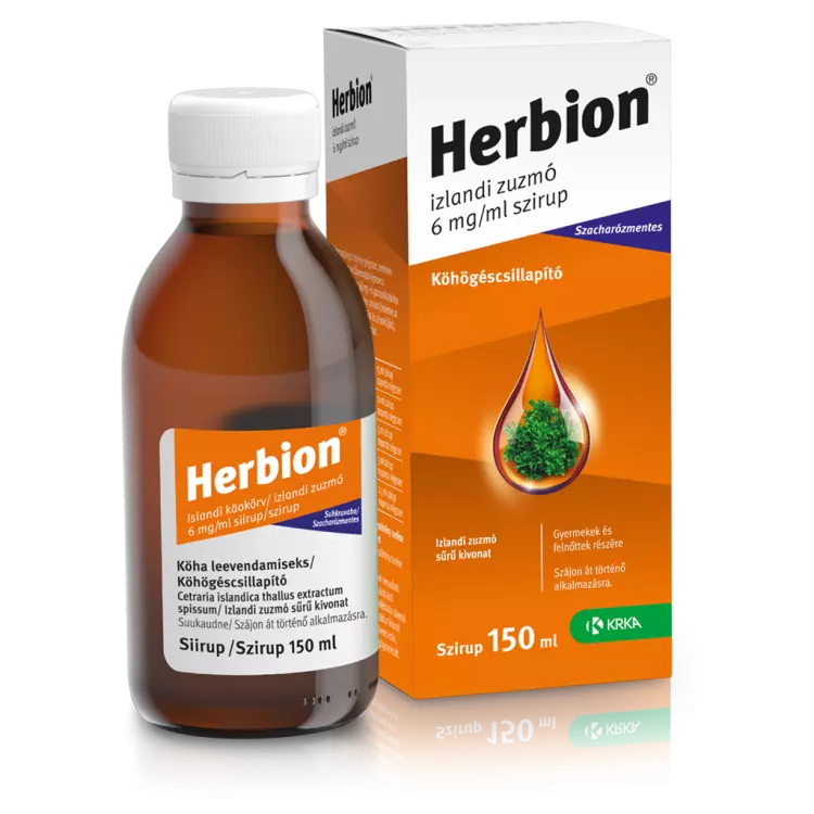 Herbion izlandi zuzmó 6 mg/ml szirup 150ml Herbion izlandi zuzmó 6 mg/ml szirup 150ml