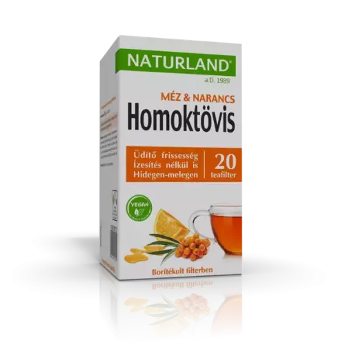 Gyümölcstea homoktövis-narancs filteres NATURLAND 20x2g