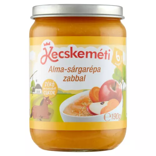 Kecskeméti alma-sárgarépa zabbal 190g