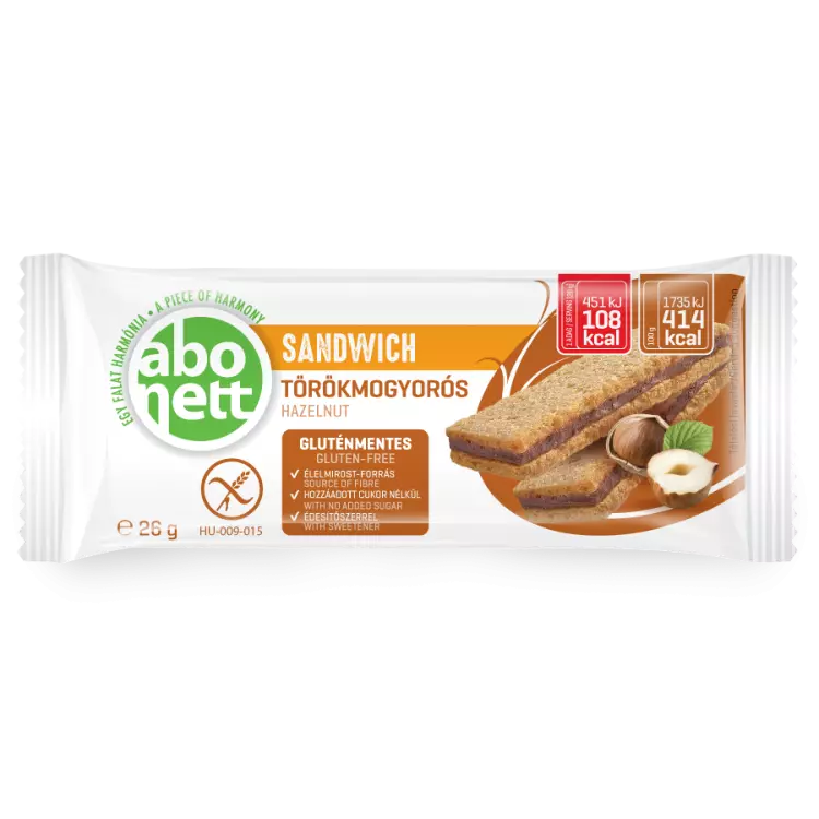 Abonett Sandwich törökmogyorós GM. 26g