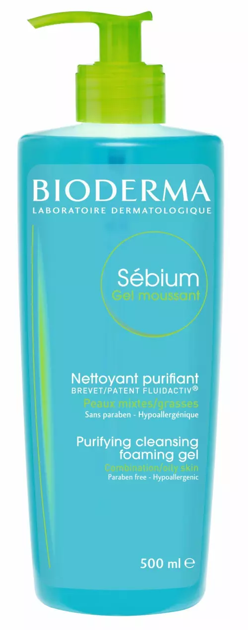 Bioderma Sébium Moussant tisztító habzó gél zs.b. 500ml