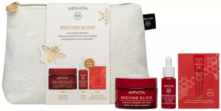 APIVITA BEEVINE ELIXIR ránct. neszesszer RICH 50+15+10ml