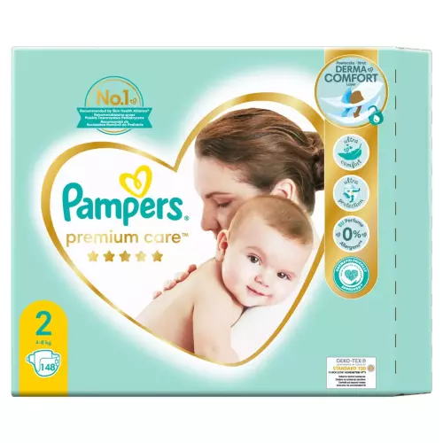 Pampers Premium Care nadrágpelenka 2-es 4-8 kg 148x