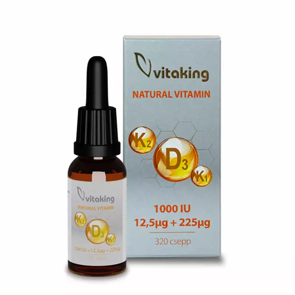 Vitaking D3+K2+K1-vitamin cseppek 10ml Vitaking D3+K2+K1-vitamin cseppek 10ml