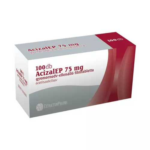 AcizalEP 75 mg gyomornedv-ellenálló filmtabletta 100x