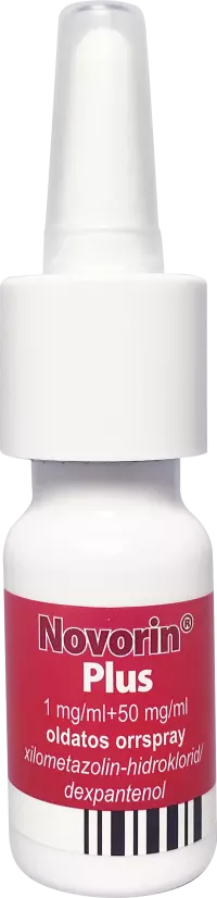 Novorin Plus 1 mg/ml+50 mg/ml oldatos orrspray 1x10ml Novorin Plus 1 mg/ml+50 mg/ml oldatos orrspray 1x10ml