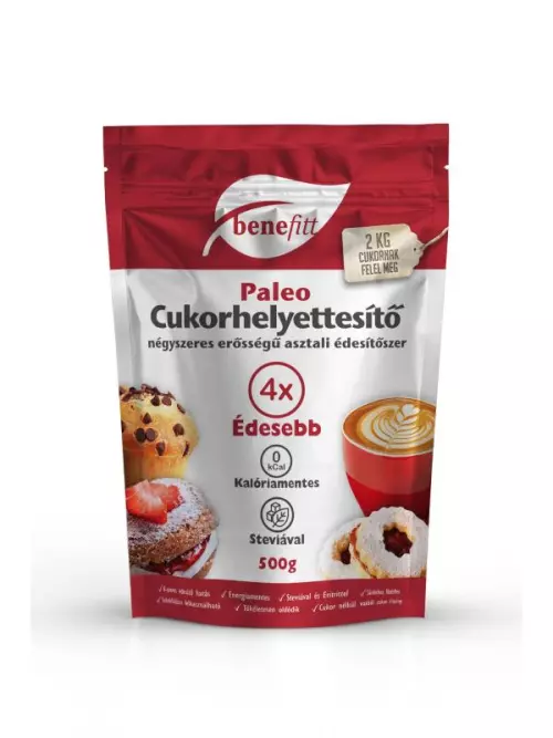 Benefitt Paleo cukorhelyettesítő 4x erősségű 500g