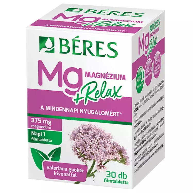 Béres Magnézium + Relax filmtabletta 30x