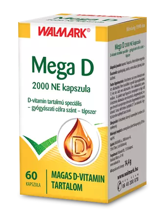 Walmark Mega D 2000 NE étrendkiegészítő kapszula 60x Walmark Mega D 2000 NE étrendkiegészítő kapszula 60x