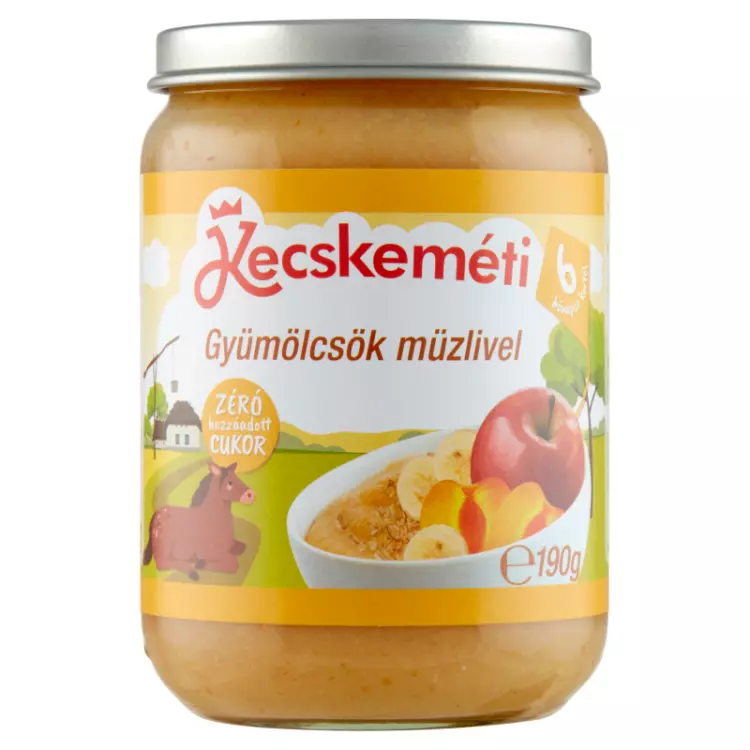 Kecskeméti gyümölcsök müzlivel 190g