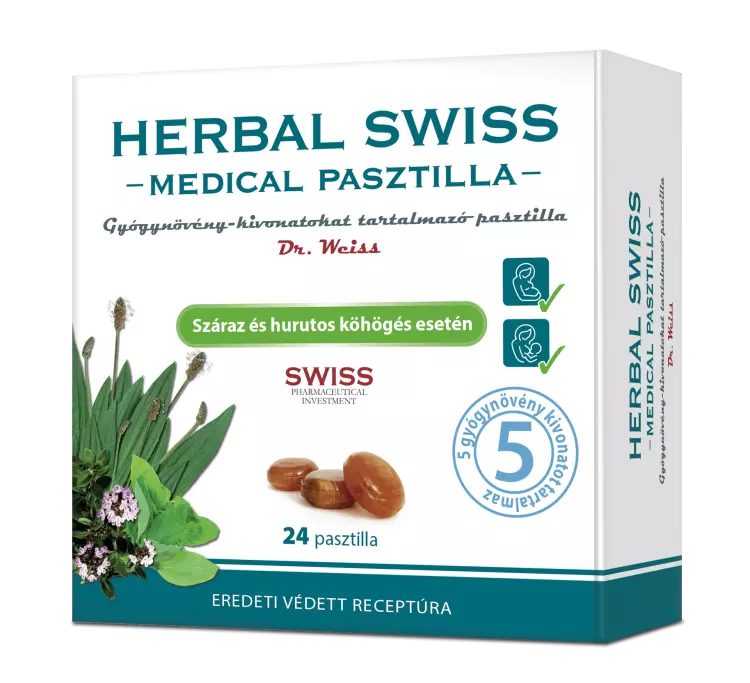 Herbal Swiss Medical HerbalMed pasztilla 24x Herbal Swiss Medical HerbalMed pasztilla 24x