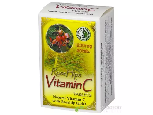 Dr.Chen Natúr C-vitamin 1200 mg+ csipkebogyó tabl. 40x