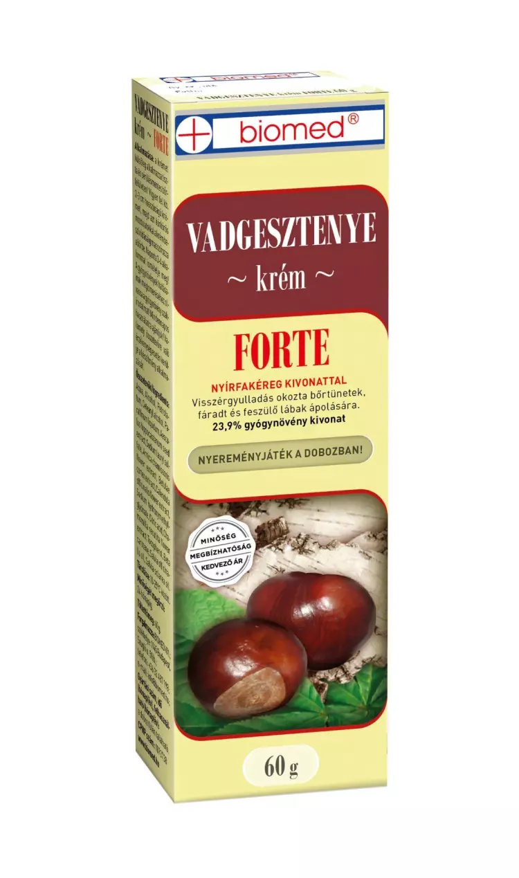 Biomed Vadgesztenye krém Forte 60g Biomed Vadgesztenye krém Forte 60g