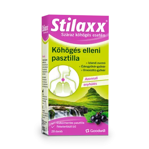 Stilaxx pasztilla köhögés ellen 28x